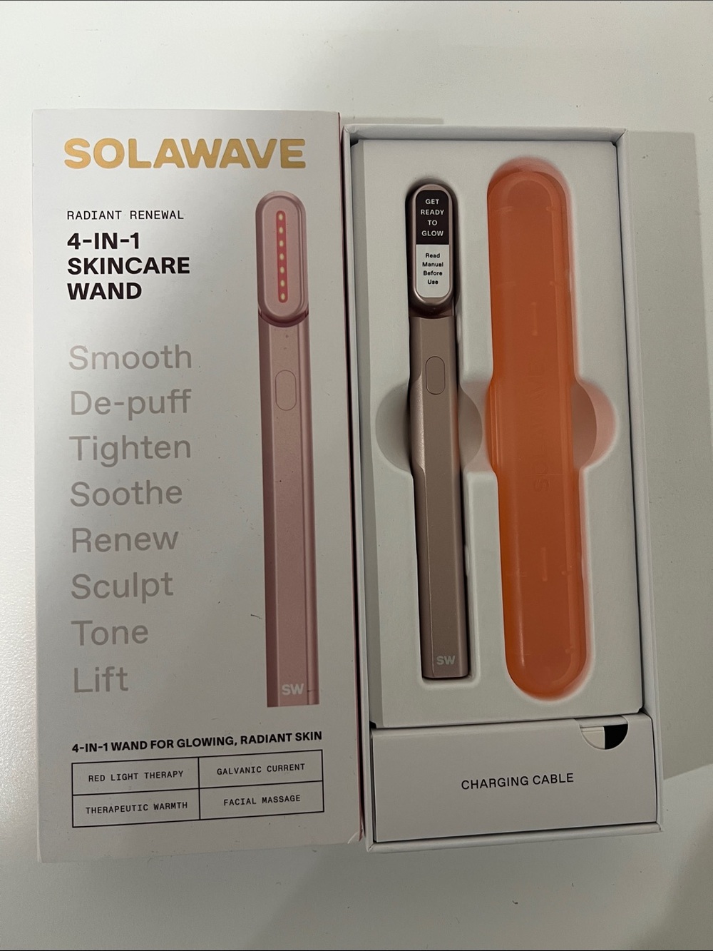 Solawave 4-in-1 Skincare Wand in Rose Gold